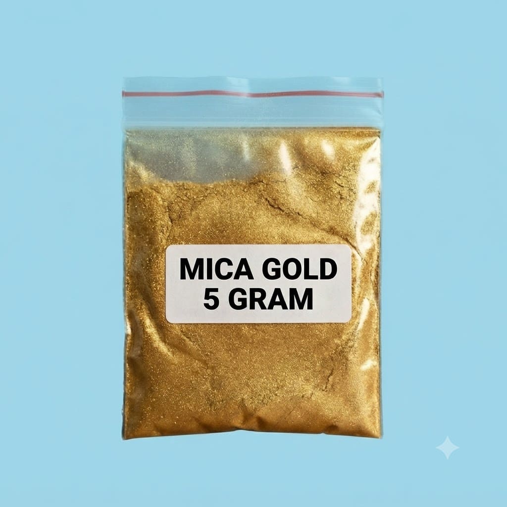 Mica Powder Gold, Silver, Bronze / Serbuk Mika | Pewarna Kosmetik Shimmer