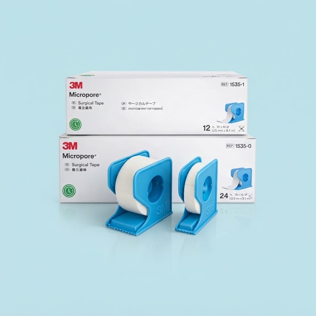 3M Micropore Plester Putih 1 Inch dan 1/2 Inch | Surgical Tape Medis