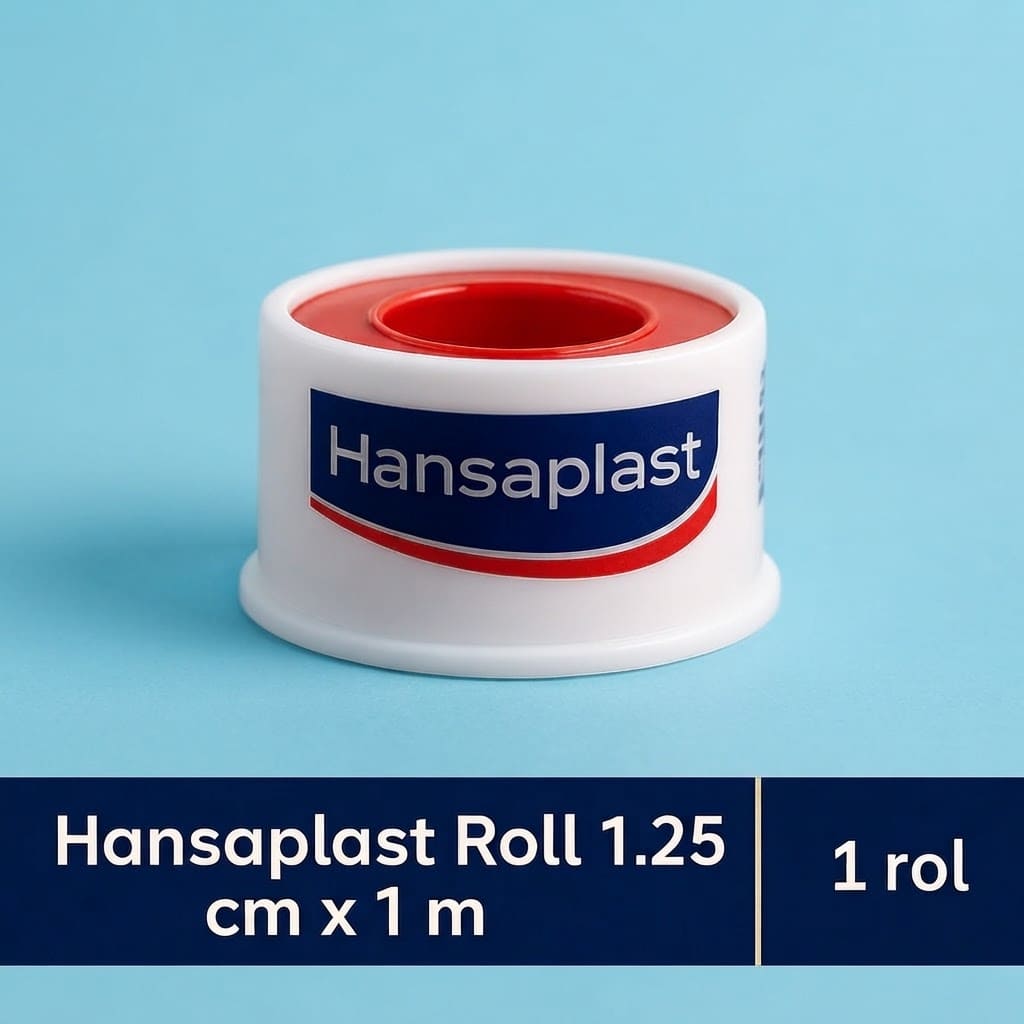 Hansaplast Roll Kain 1,25 cm x 1 m / Plester Medis | Fiksasi Perban dan Kasa