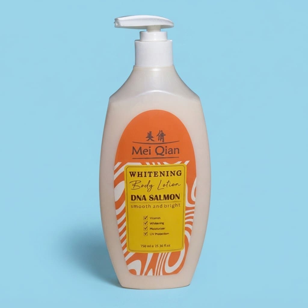 Handbody Meiqian DNA Salmon / Lotion Susu Pencerah Badan 750 ml