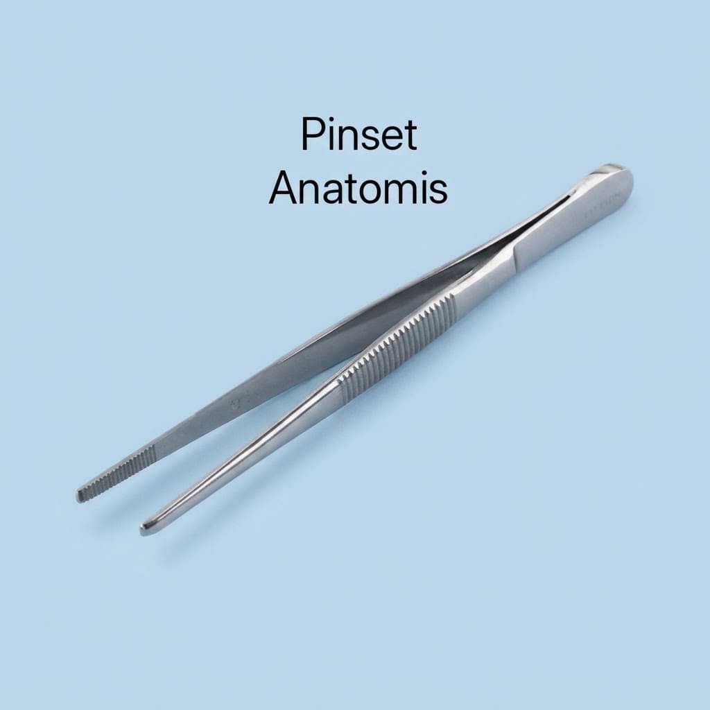 Pinset Anatomis / Pencapit Bedah 14 cm Stainless | Alat Bantu Laboratorium