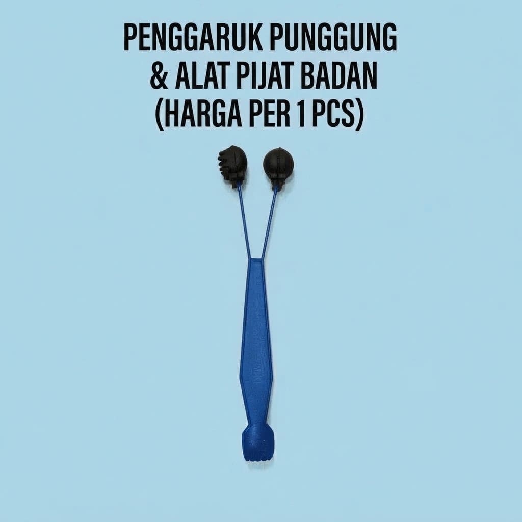 Alat Penggaruk Punggung dan Pijat Badan Plastik | Tongkat Garuk Gatal Refleksi 2 in 1
