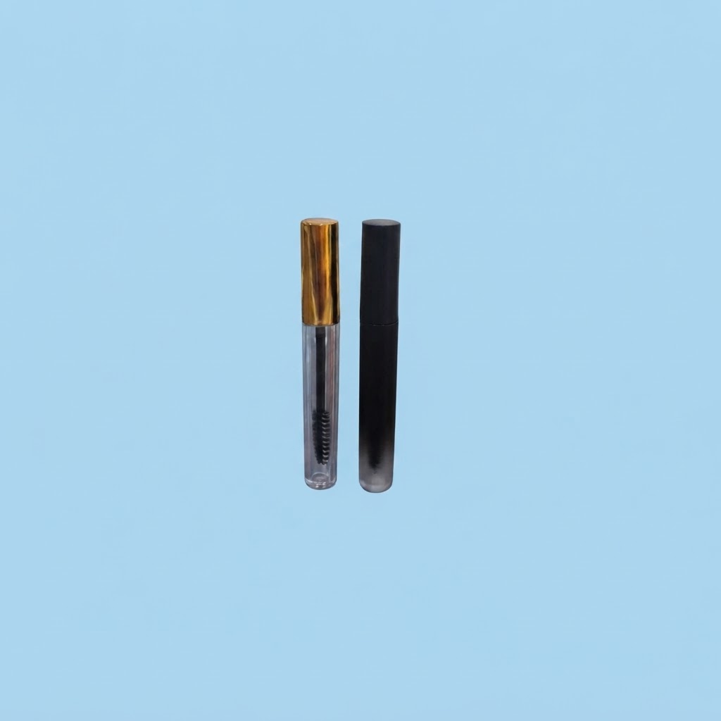 Botol Maskara Kosong Gradasi Gold dan Hitam | Wadah Eyelash Serum dan Mascara
