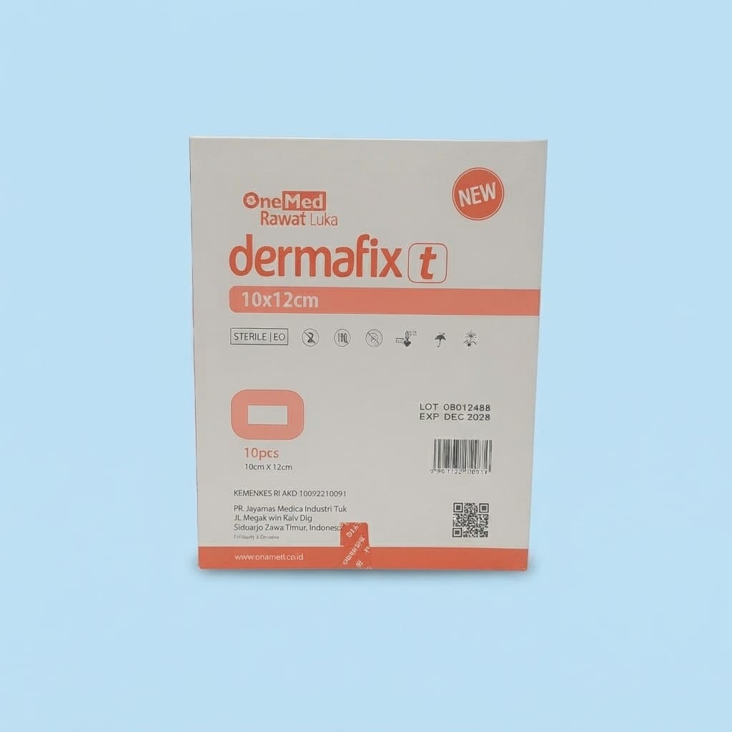 Dermafix T 10x12 cm Onemed | Plester Luka Transparan Anti Air