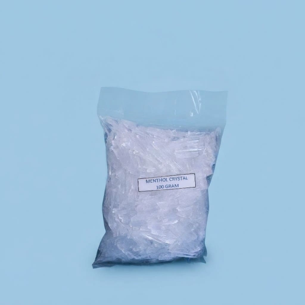 Menthol Crystal / Mentol Kristal Murni | Agen Sensasi Dingin Skincare dan Oral Care
