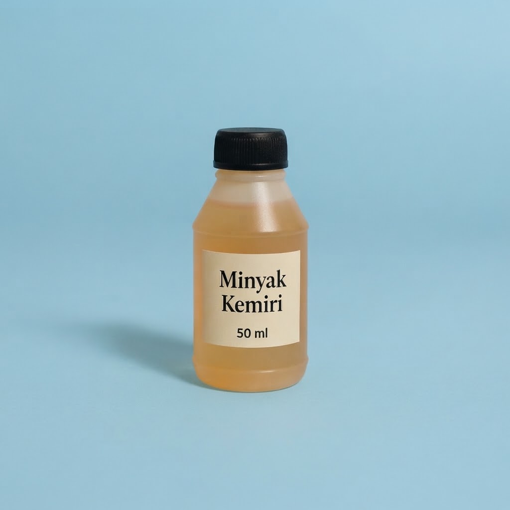 Kukui Nut Oil / Minyak Kemiri Murni | Emolien Alami Perawatan Rambut dan Kulit