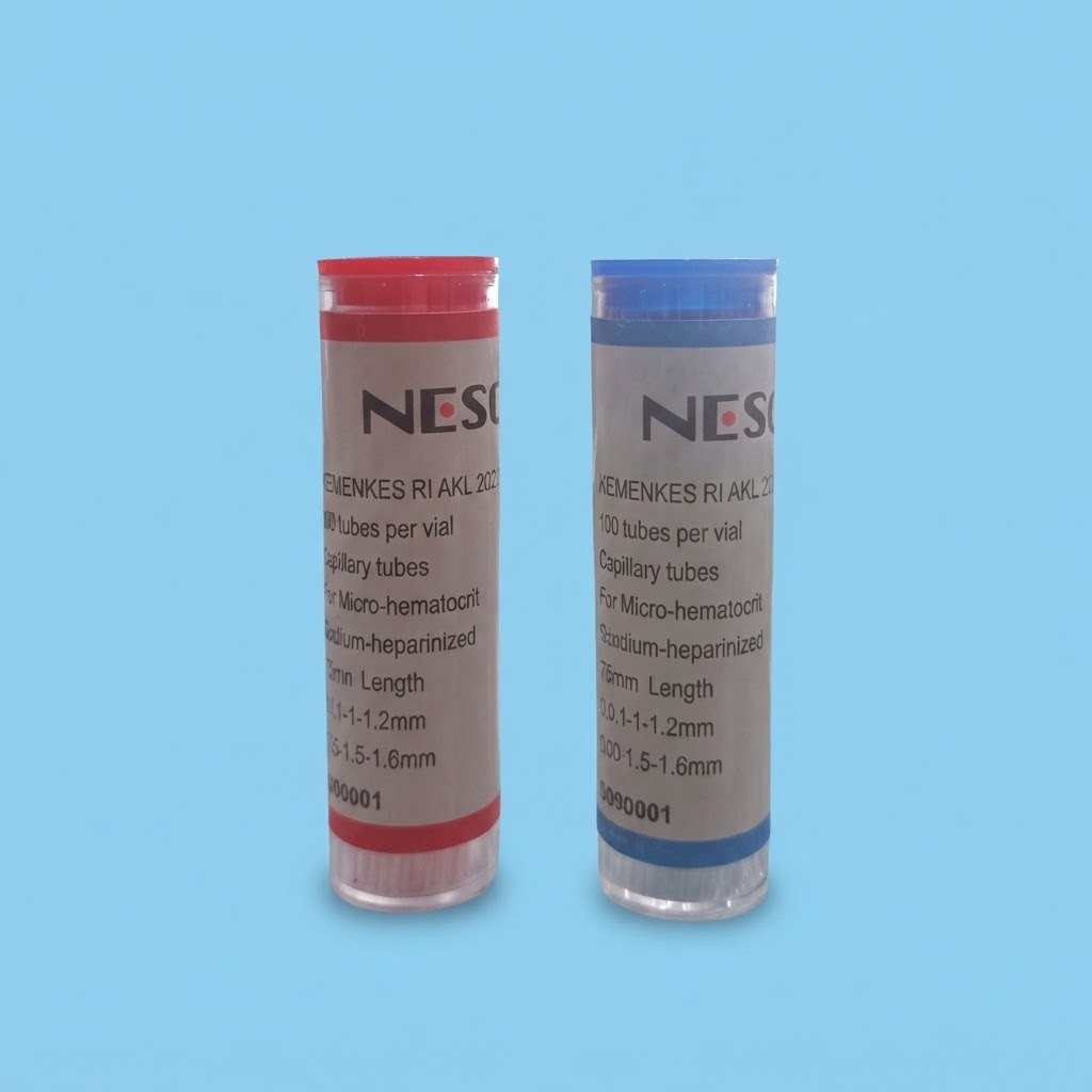 Nesco Micro Hematocrit dan Non-Hematocrit Tube / Pipa Kapiler Darah Nesco 100's| Alat Cek Sel Darah