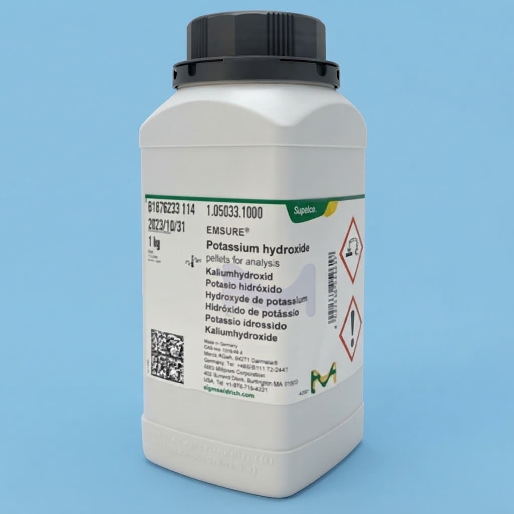 Potassium Hydroxide / Kalium Hidroksida Pellets PA | Bahan Reagen Analisis Lab