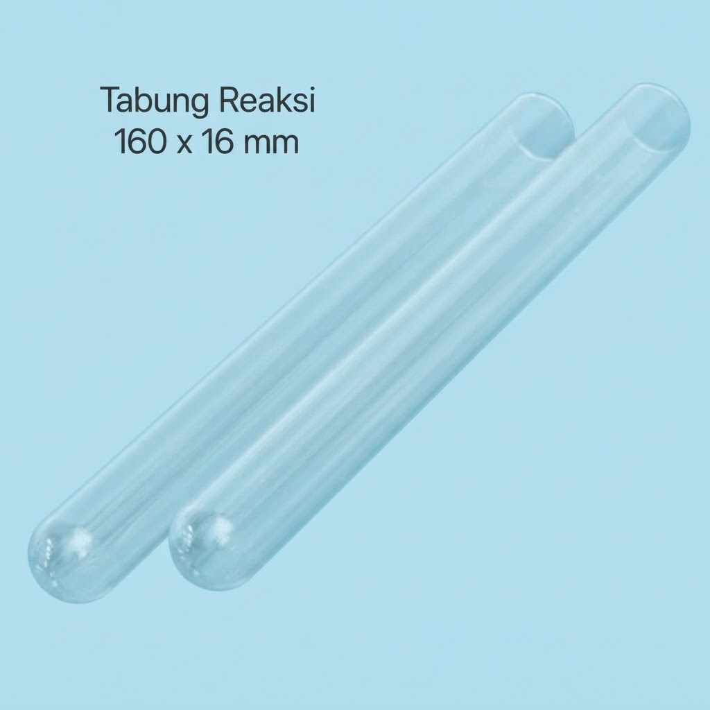 Tabung Reaksi Assistent Kaca 16x160 mm / Test Tube | Alat Gelas Laboratorium Kosmetik