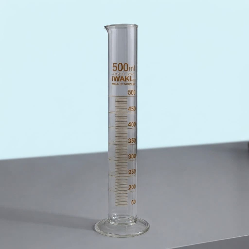 Gelas Ukur 500 ml IWAKI Pyrex / Measuring Cylinder Kaca | Alat Laboratorium