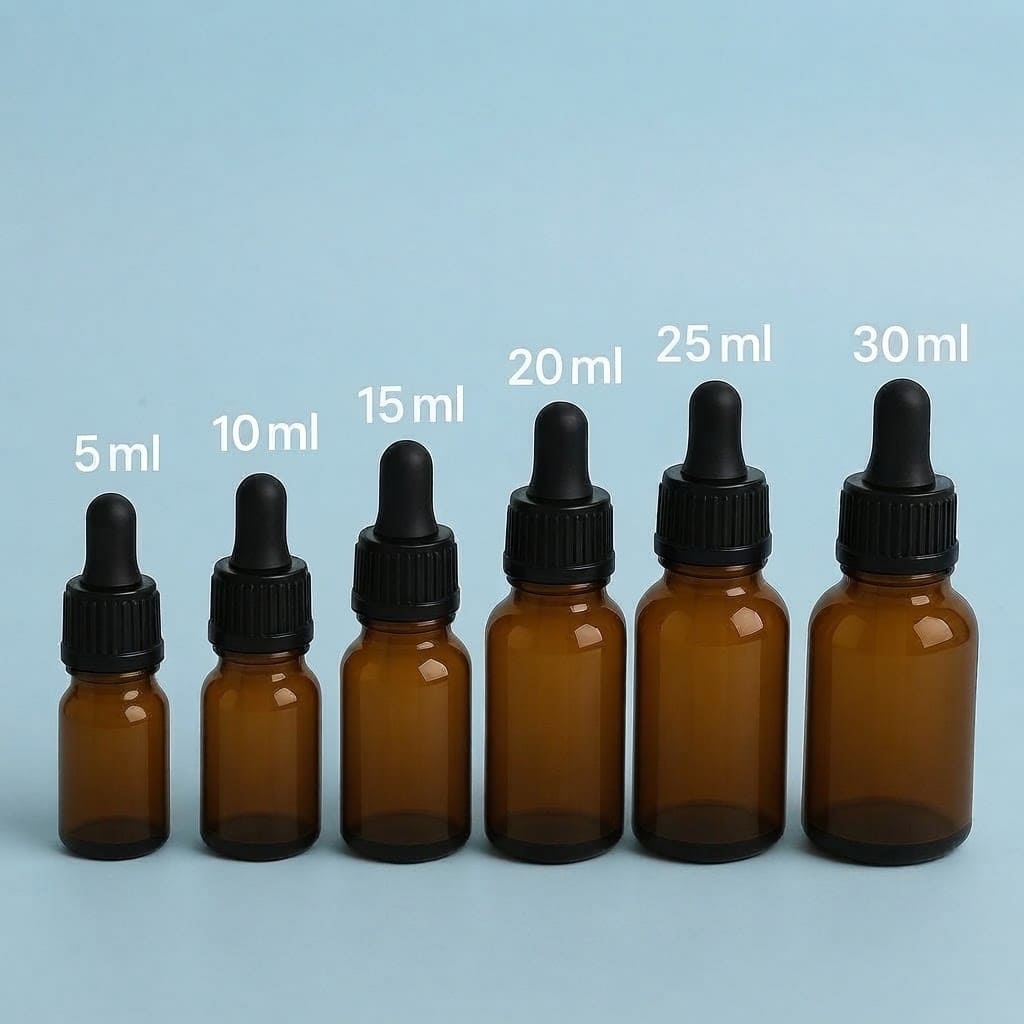 Botol Kaca Pipet Coklat Amber | Wadah Serum dan Essential Oil