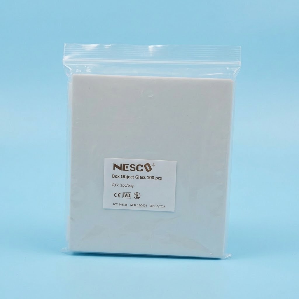 Box Object Glass Nesco 100 pcs Microscope Slide Box | Kotak Storage Preparat Mikroskop