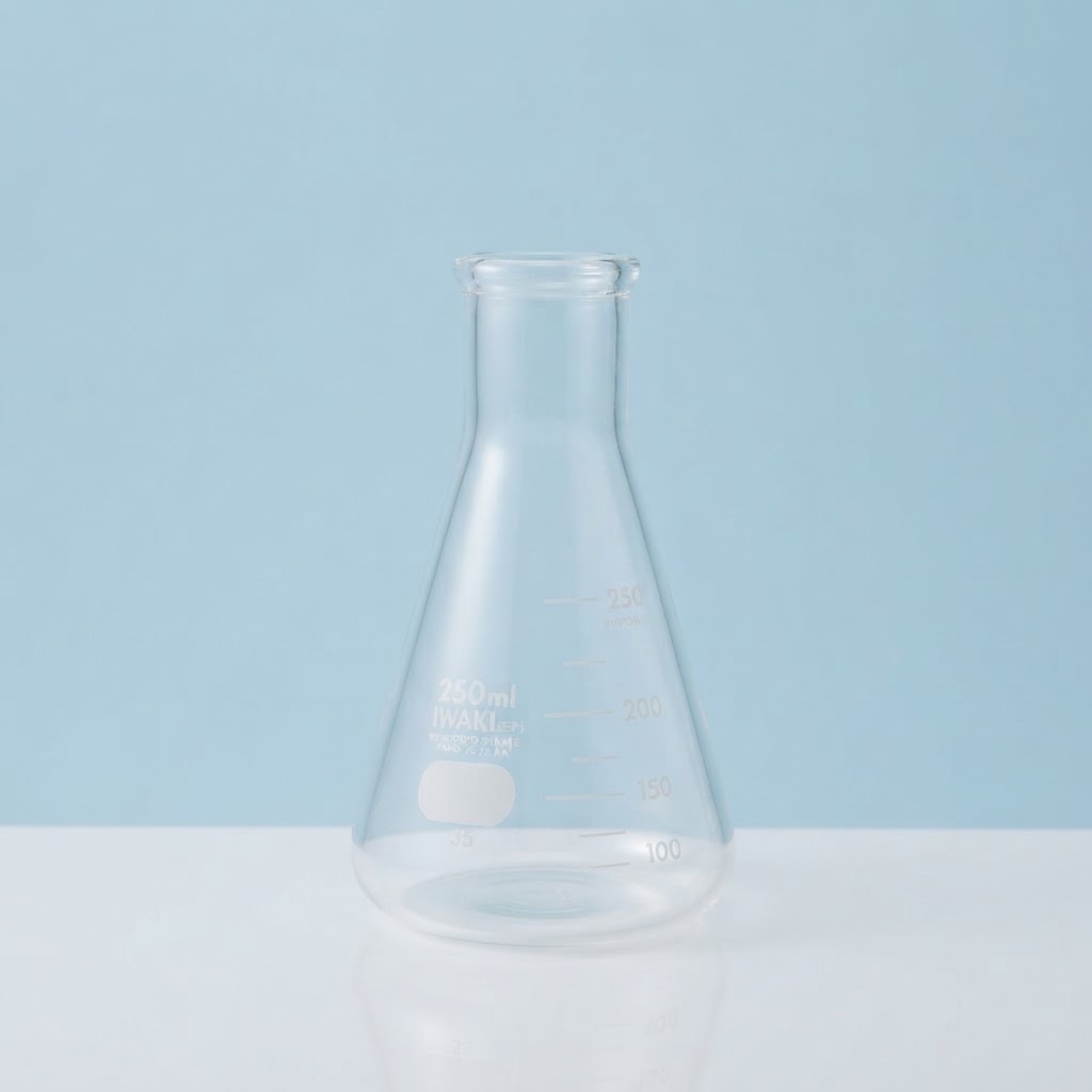Erlenmeyer 250 ml / Labu Erlenmeyer Kaca | Wadah Campur Larutan Lab