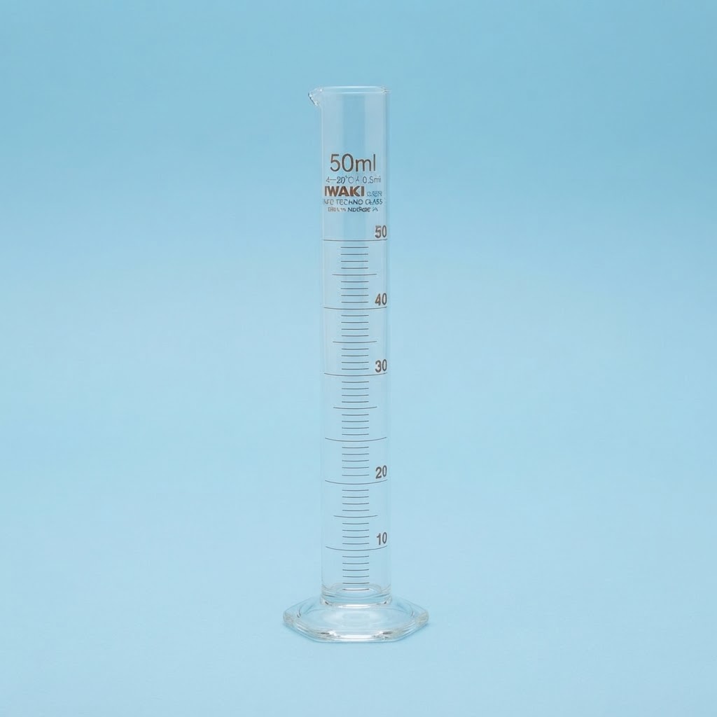 Gelas Ukur 50 ml Iwaki Pyrex / Measuring Cylinder | Kaca Borosilikat Tahan Panas