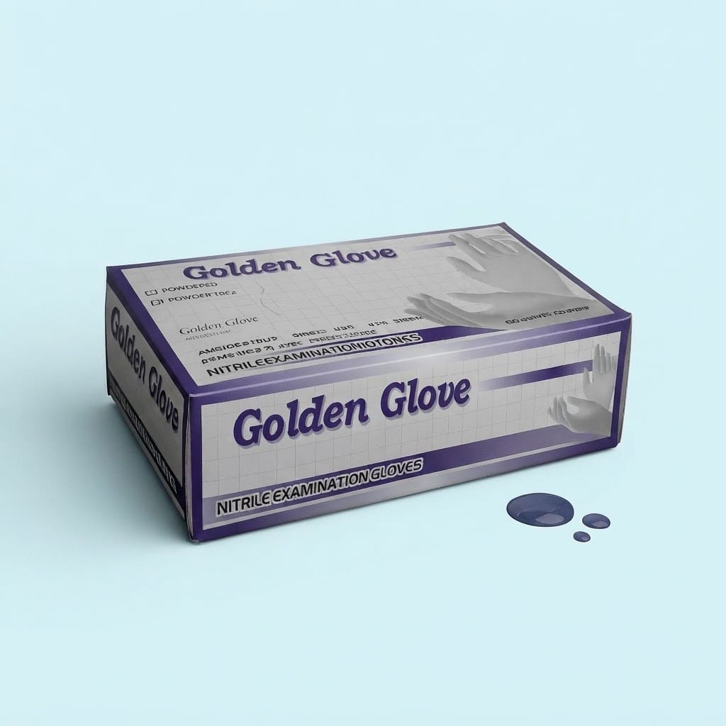 Sarung Tangan Latex Golden Glove / Handscoon Karet | Alat Pelindung Laboratorium dan Formulasi