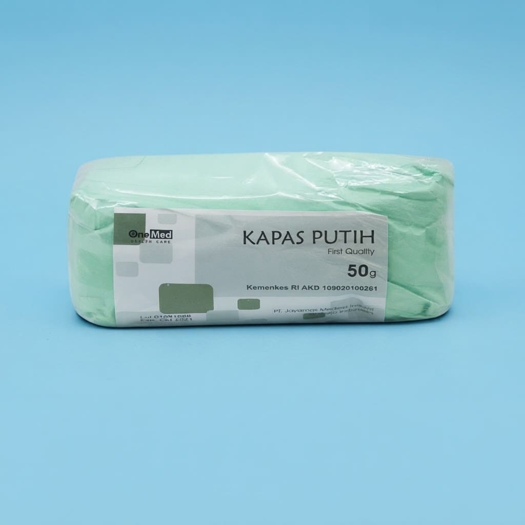 Kapas Putih Pembalut Luka OneMed 50gr | Kapas Medis Steril Serbaguna