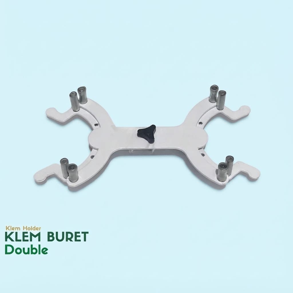 Klem Buret Double Untuk Statif/ Double Burette Clamp | Penjepit Buret Ganda