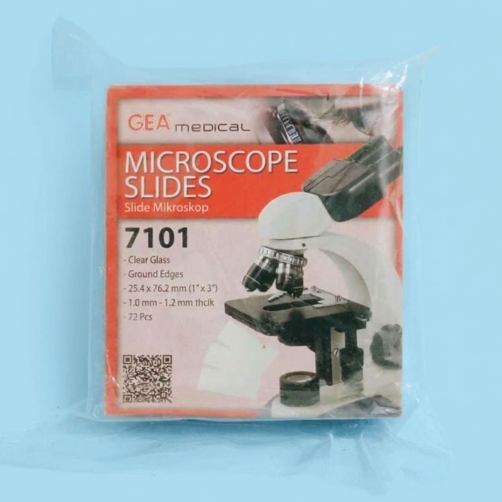 Object Glass 7101 Gea dan Onelab | Kaca Preparat Mikroskop Premium