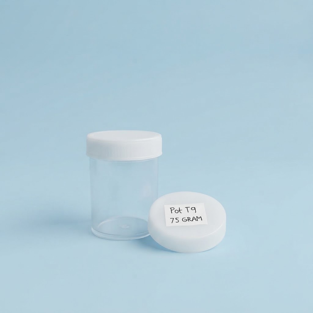 Pot Salep T9 / Pot Cream 75 Gram | Wadah Sampel dan Urin Plastik