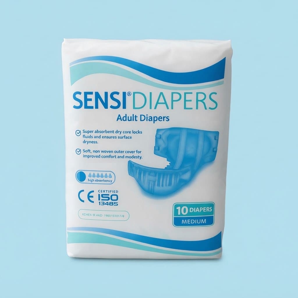 Sensi Adult Diapers / Popok Dewasa Perekat | Popok Inkontinensia Nyaman dan Kering