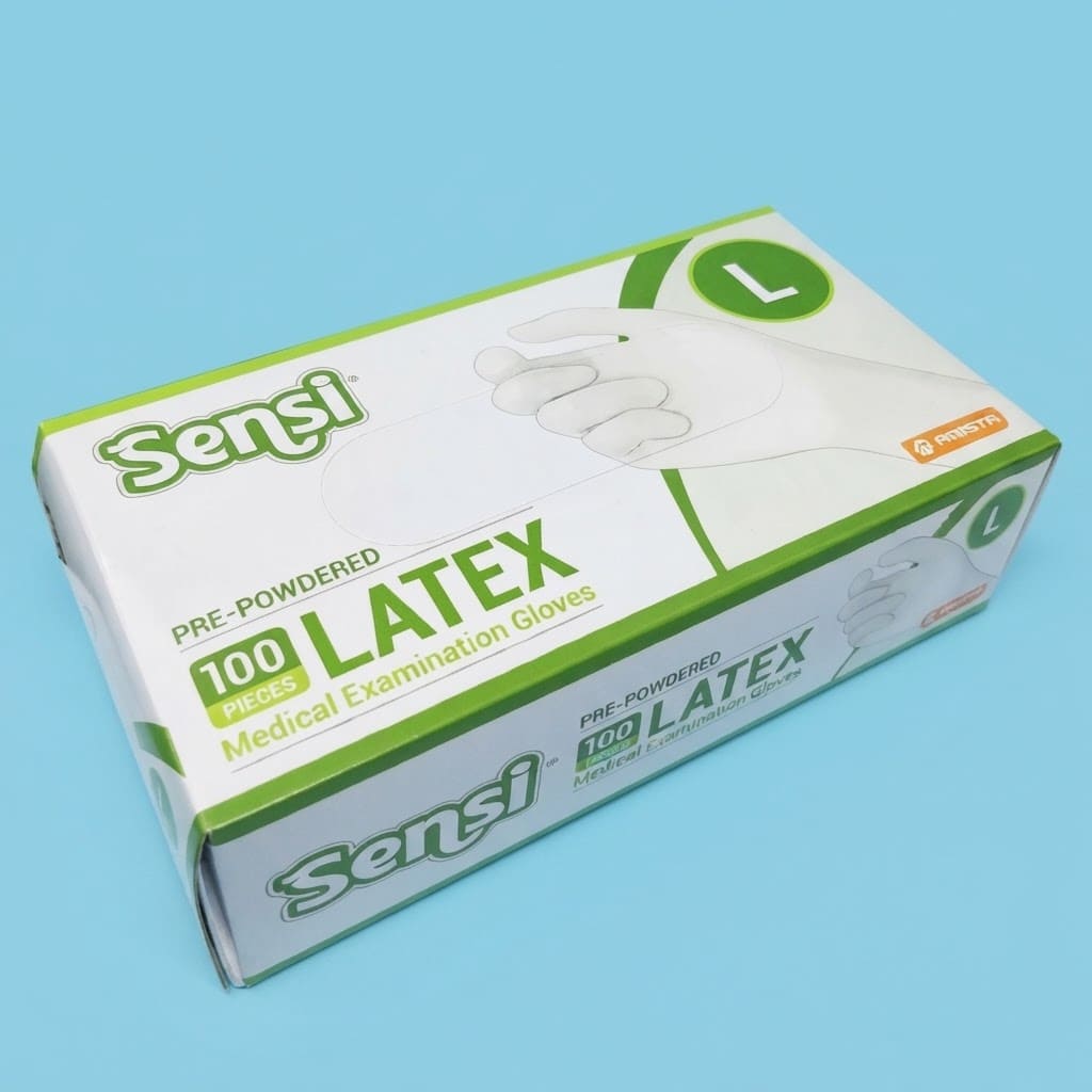 Sensi Latex Gloves / Sarung Tangan Karet Medis | Pelindung Higienis dan Fleksibel