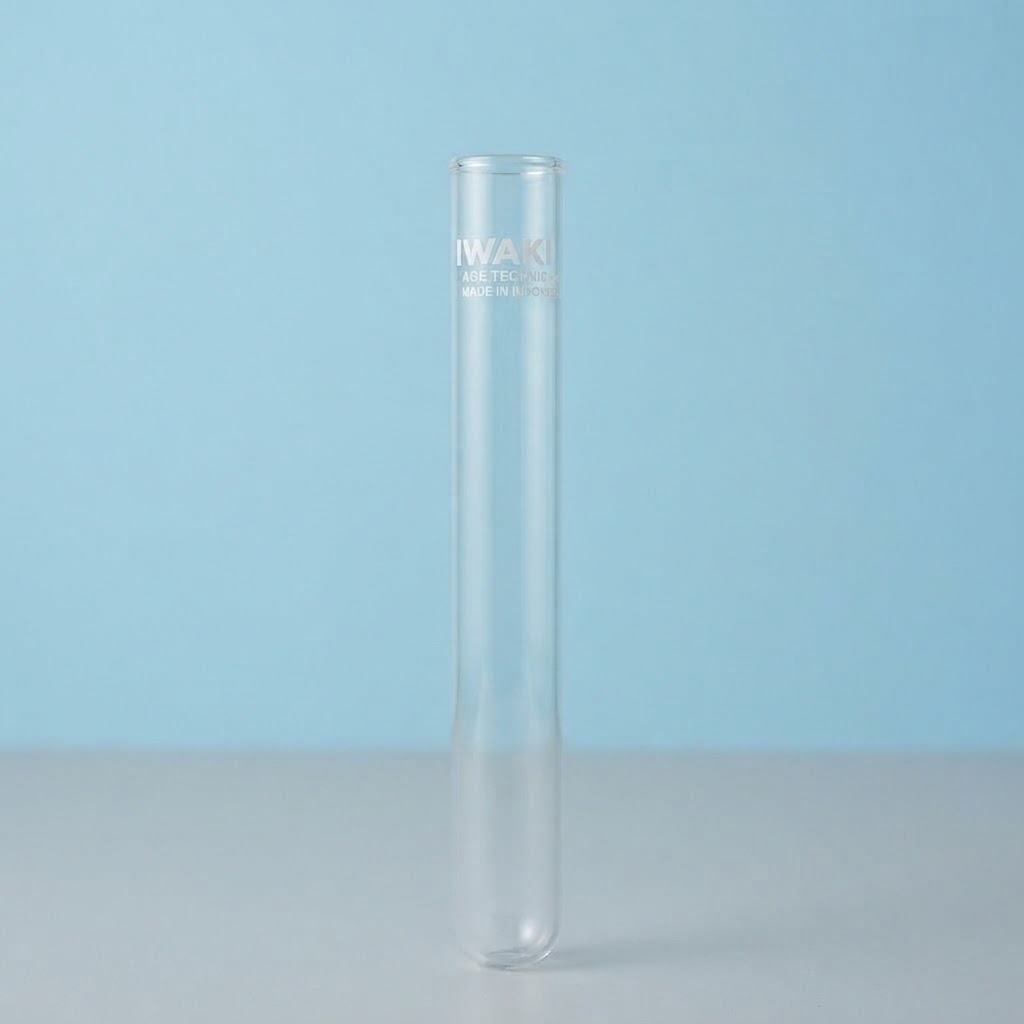 Tabung Reaksi Kaca Iwaki 13x100 mm / Test Tube Borosilikat